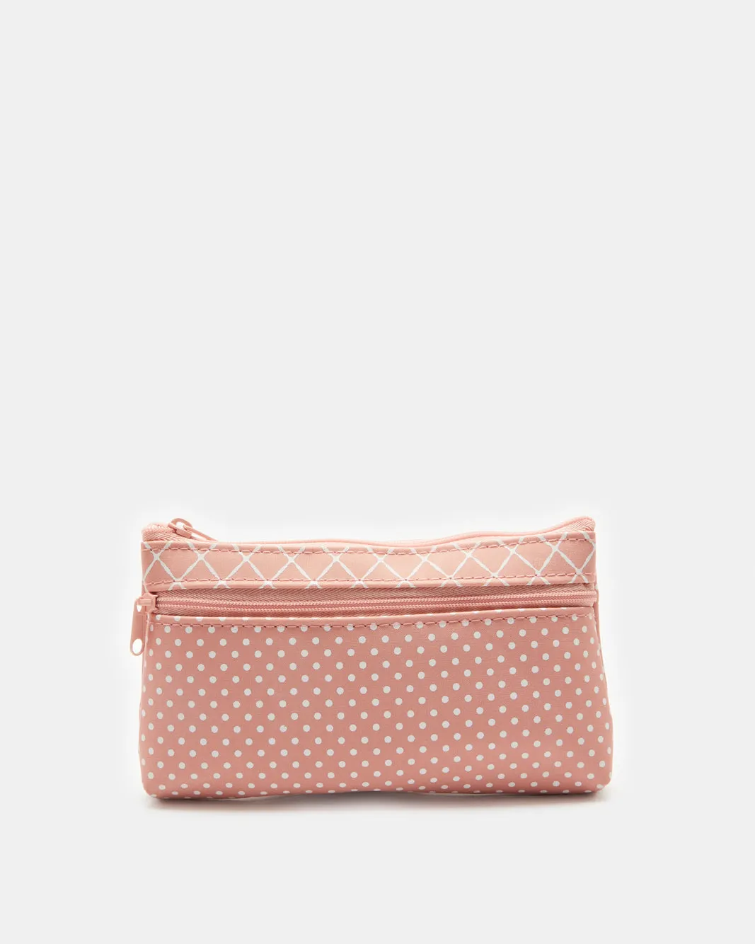 Women Pink Printed Cosmetic Pouch Set (3 Piece)