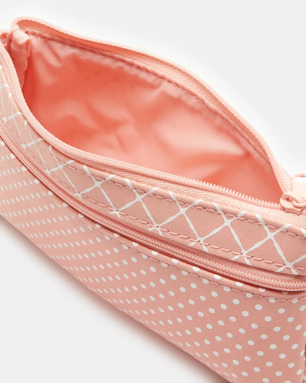 Women Pink Printed Cosmetic Pouch Set (3 Piece)
