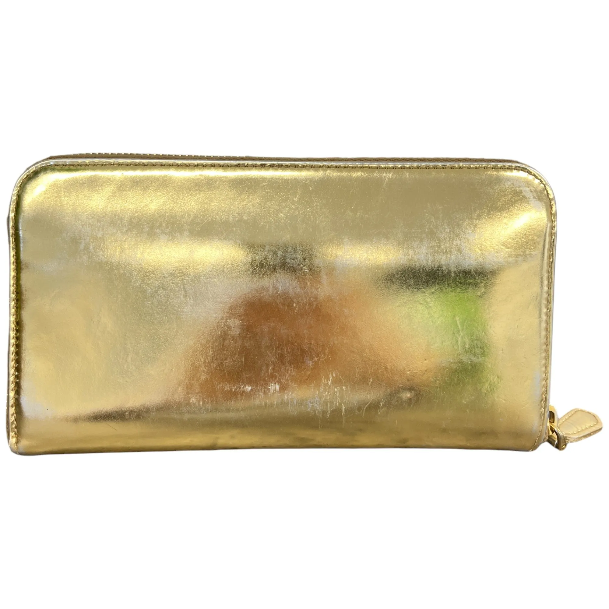 Women's Zip Around Long Purse Gold