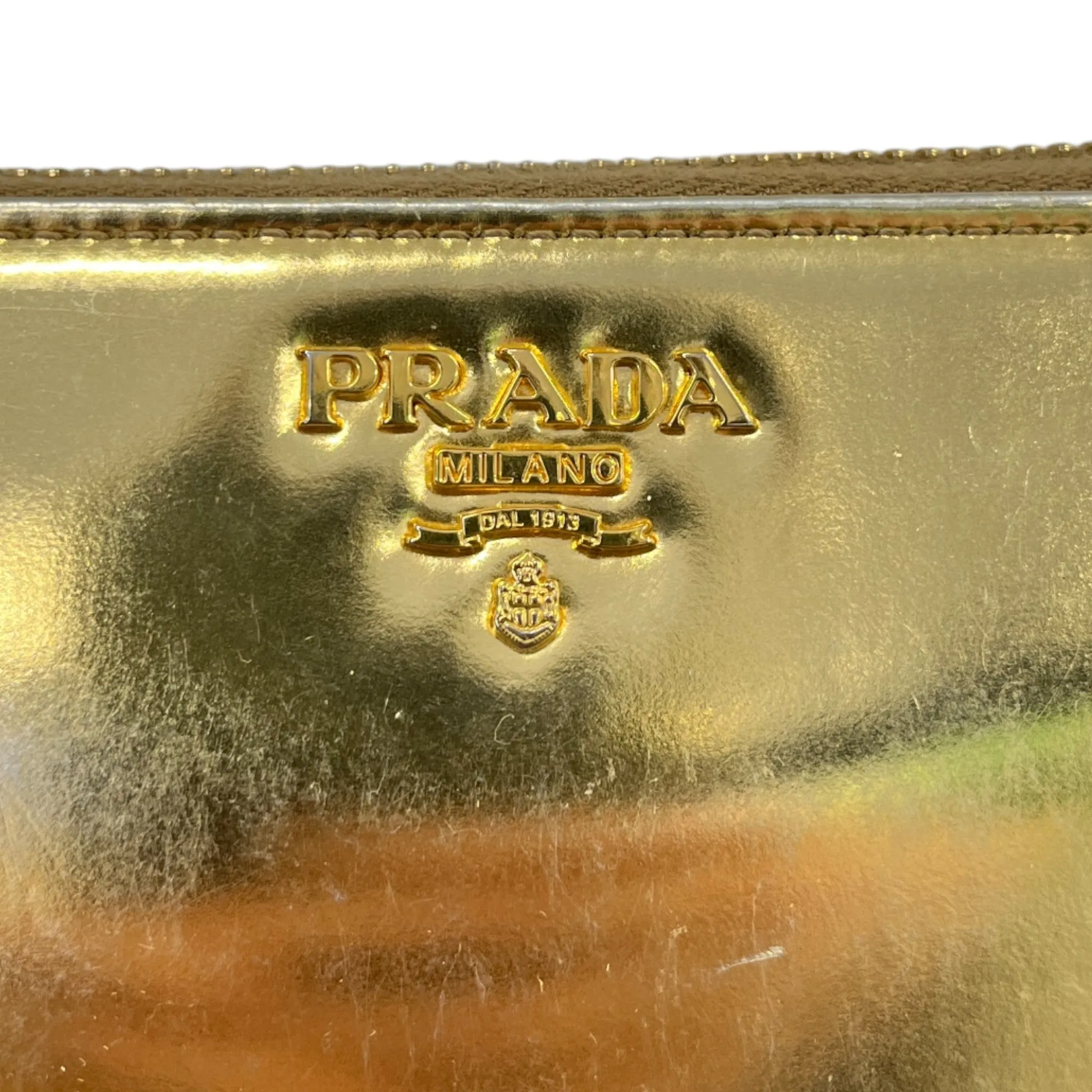 Women's Zip Around Long Purse Gold