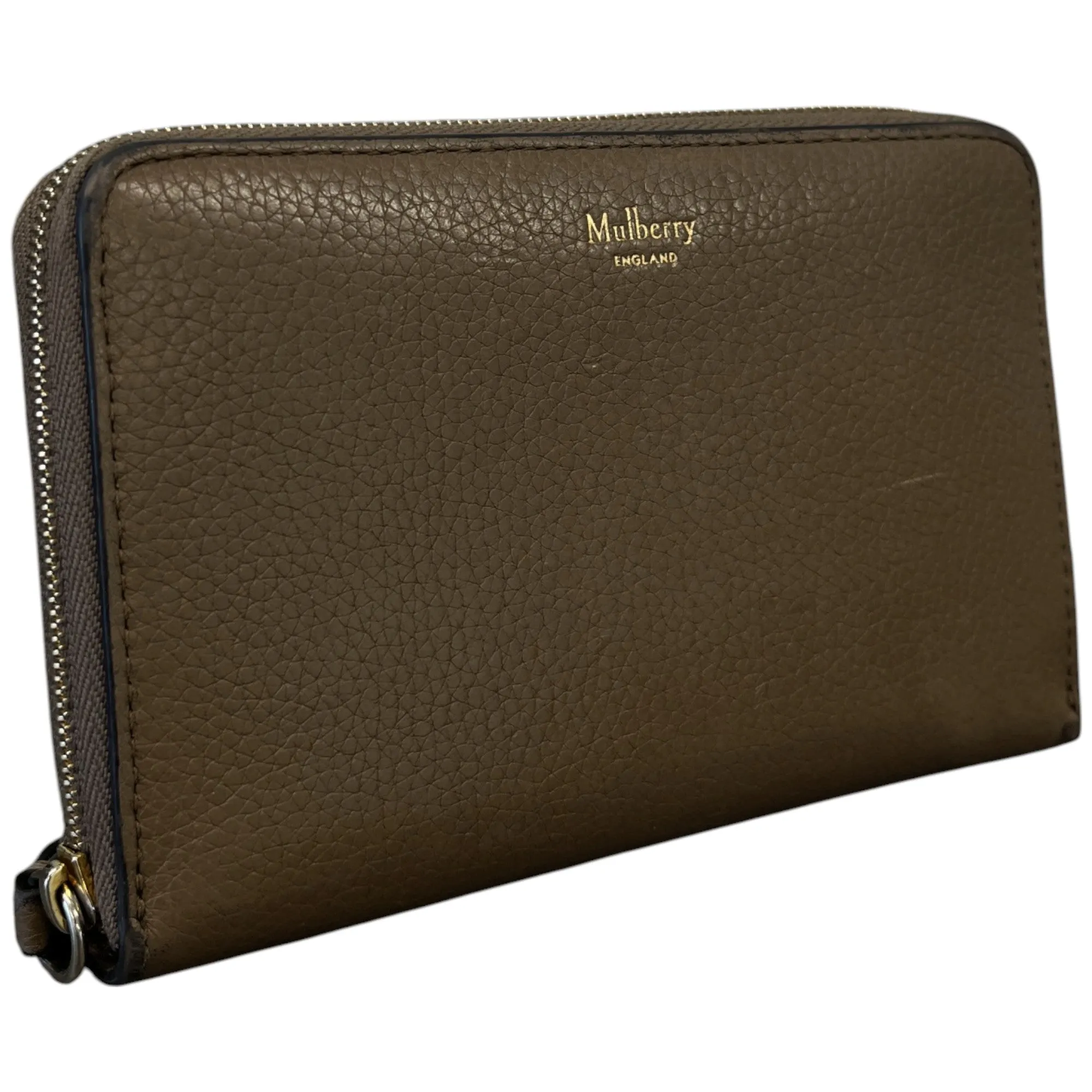Women's Zip Around Purse Beige