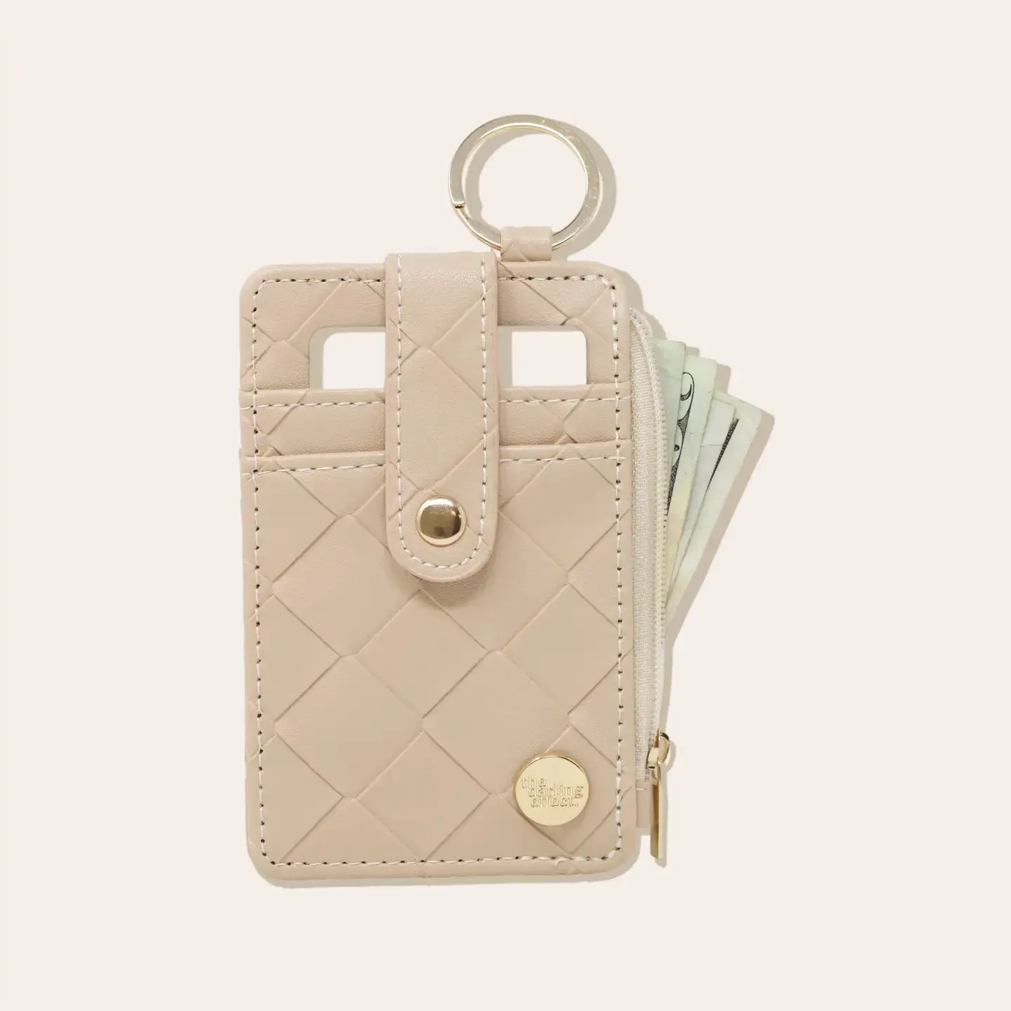 Woven keychain wallet