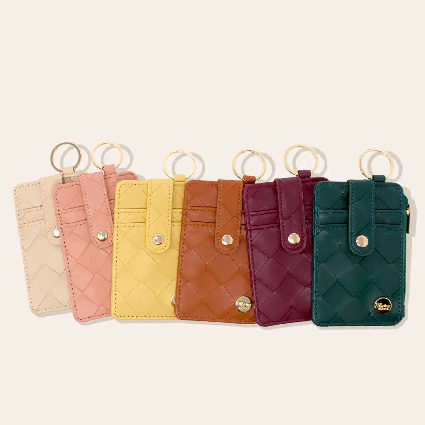 Woven keychain wallet