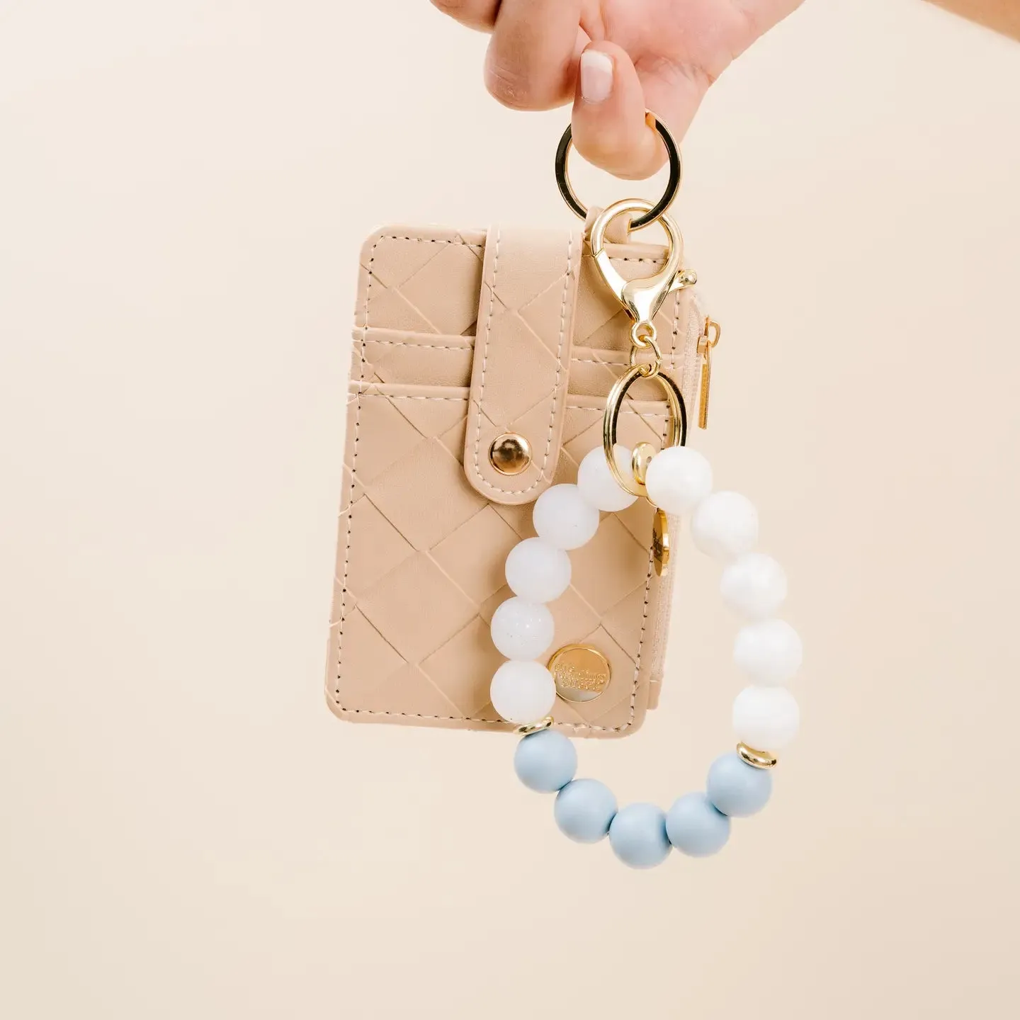 Woven keychain wallet