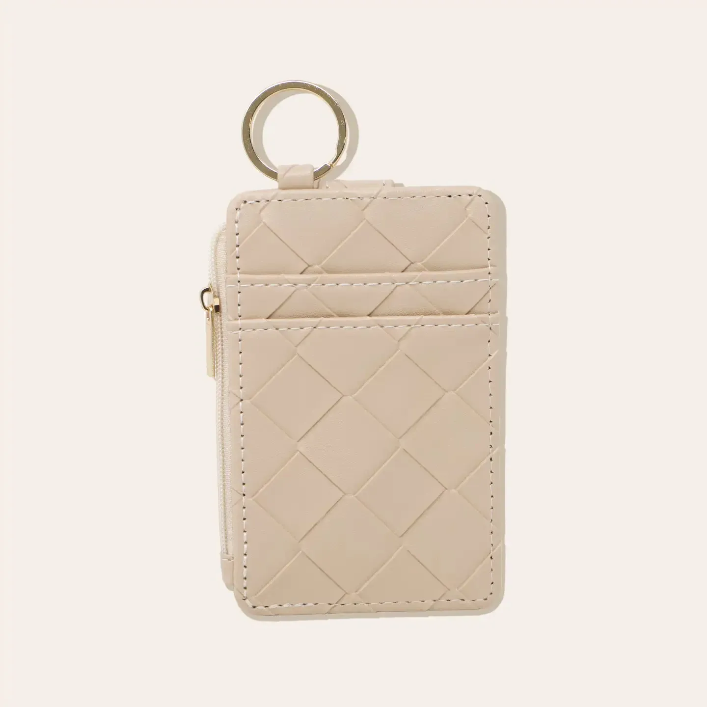 Woven keychain wallet