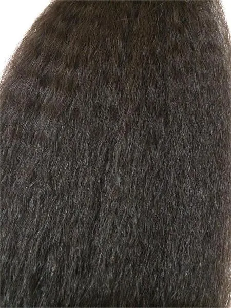Wrap Around 100% Human Hair Ponytail in Kinky Straight 22" - Xtra Thick