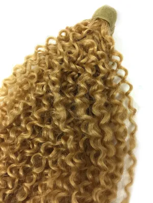 Wrap Around 100% Human Hair Ponytail in Kinky Tight Wave 12"