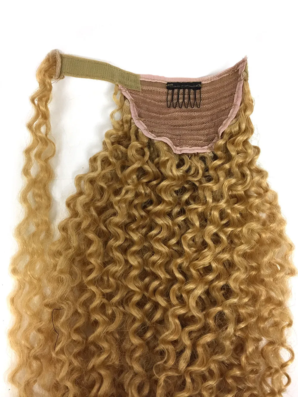 Wrap Around 100% Human Hair Ponytail in Kinky Tight Wave 12"
