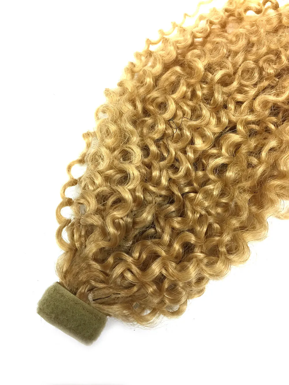 Wrap Around 100% Human Hair Ponytail in Kinky Tight Wave 12"