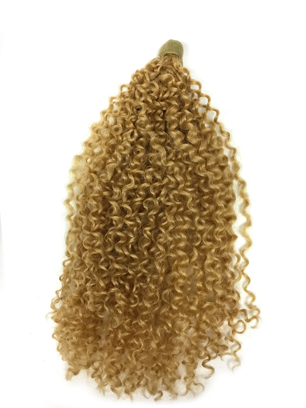 Wrap Around 100% Human Hair Ponytail in Kinky Tight Wave 12"