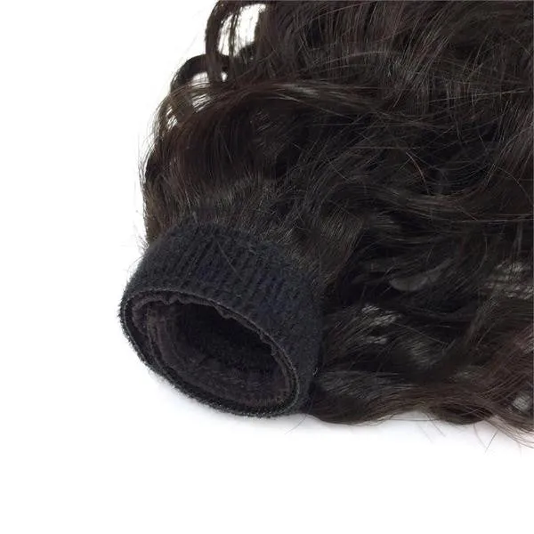Wrap Around 100% Human Hair Ponytail in Kinky Wave 22"