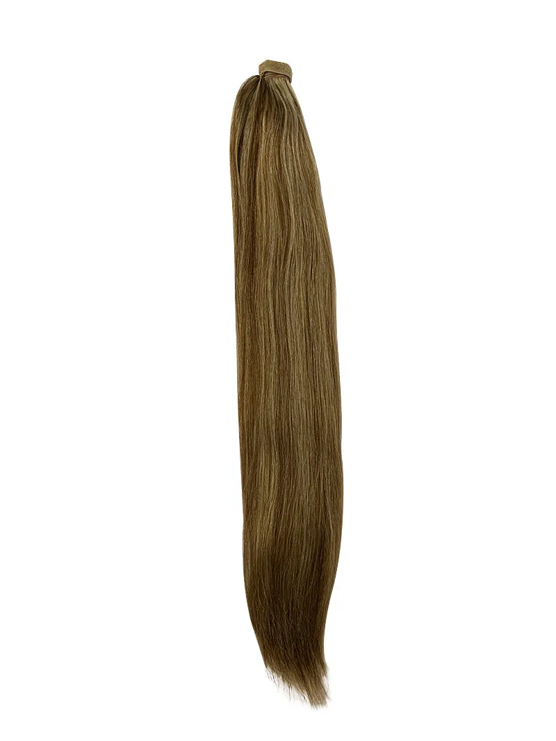 Wrap Around 100% Human Hair Ponytail in Straight 14"
