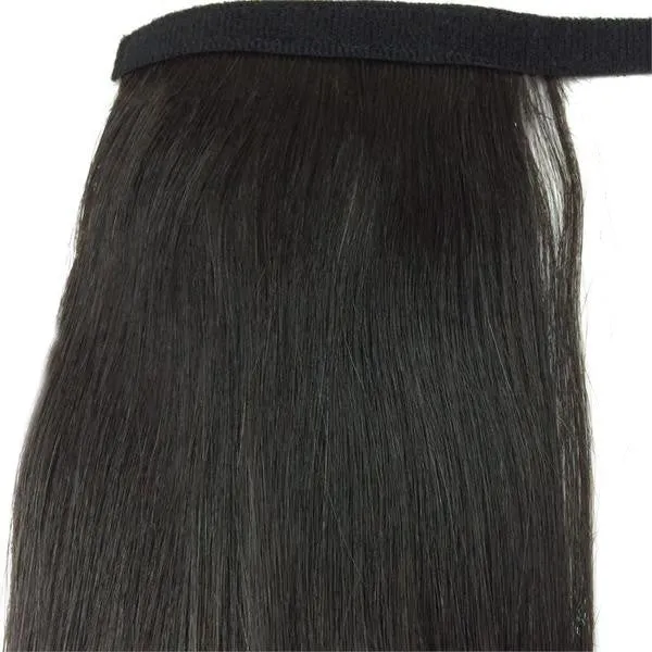 Wrap Around 100% Human Hair Ponytail in Straight 14"