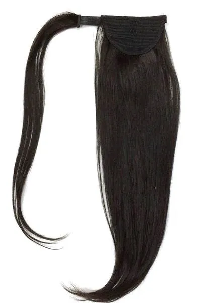 Wrap Around 100% Human Hair Ponytail in Straight 14"