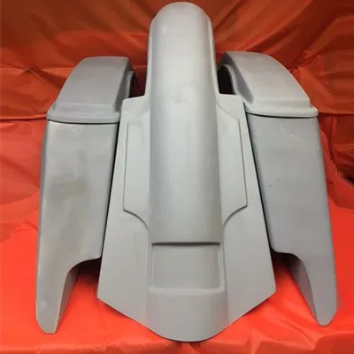 Yamaha Royal Star Venture 5" Stretched Extended Saddlebags Dual Cut Outs   Fender &amp; Lids - Fifty Five
