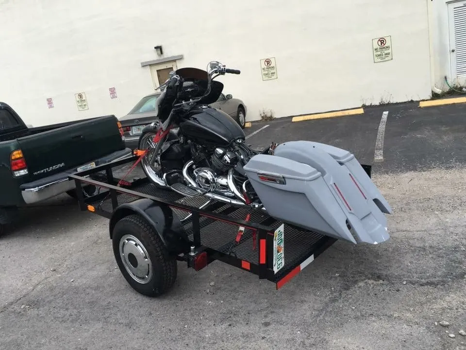 Yamaha Royal Star Venture 5" Stretched Extended Saddlebags Dual Cut Outs   Fender &amp; Lids - Fifty Five