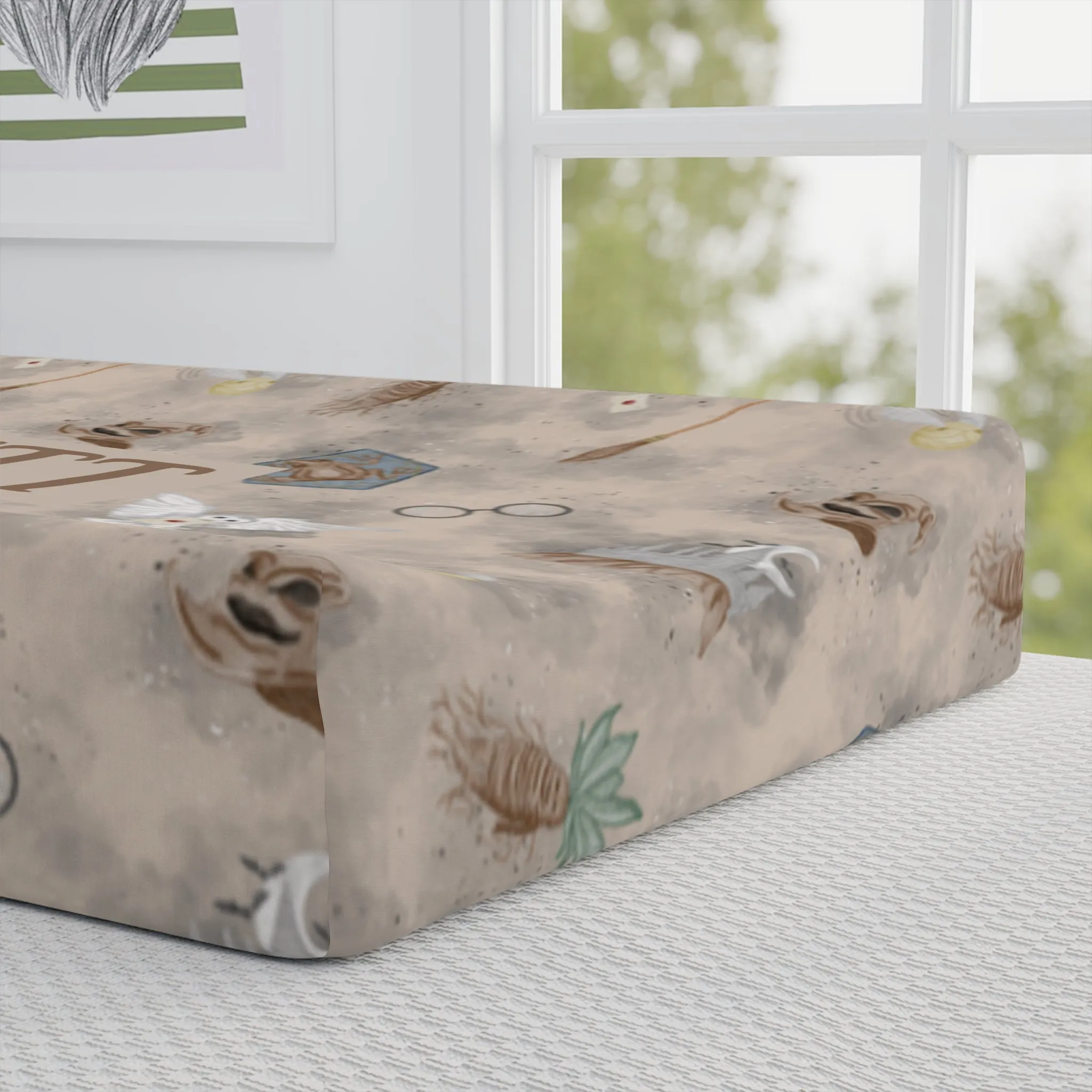 Yer A Wizard Changing Pad Cover (INCLUDE CUSTOM NAME & FONT OPTION IN NOTES AT CHECKOUT)