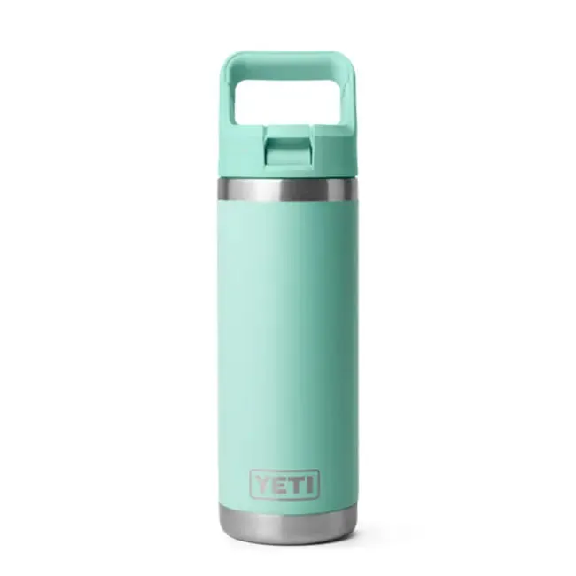 Yeti Rambler 18oz Straw Bottle Seafoam