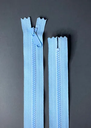 YKK Vislon 3 Zip. Light Blue 40cm