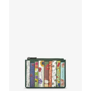 Yoshi Green Fingers Bookworm Zip Top Green Leather Purse