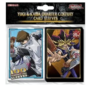 Yugi & Kaiba Quarter Century Card Sleeves (100 Sleeves)