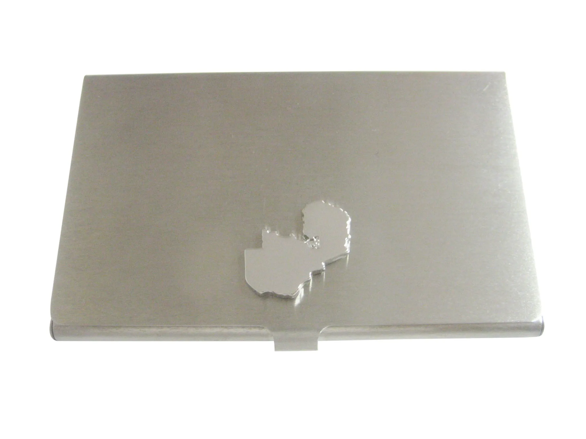 Zambia Map Shape Pendant Business Card Holder