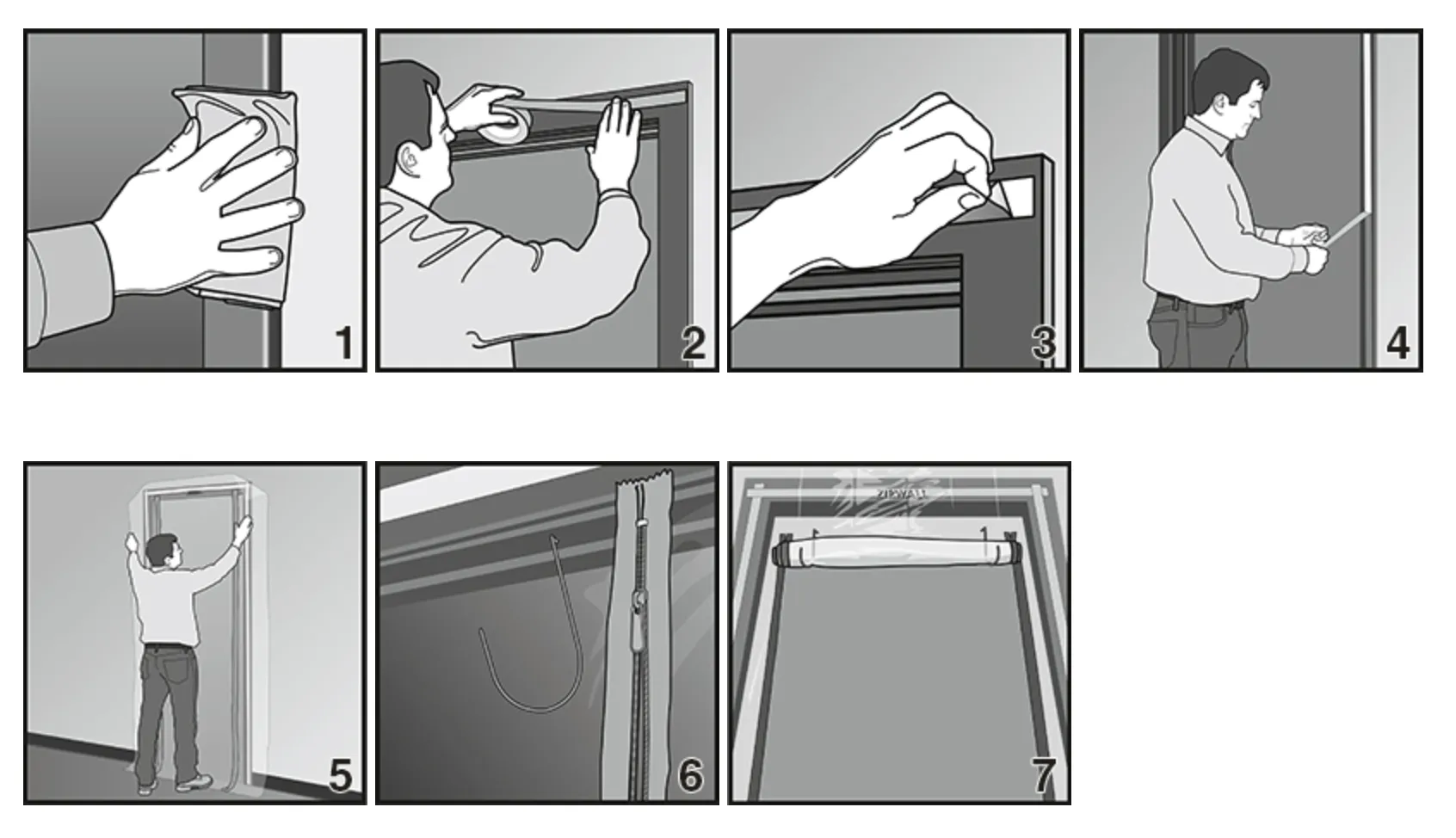 ZipWall ZipDoor Standard Door Kit